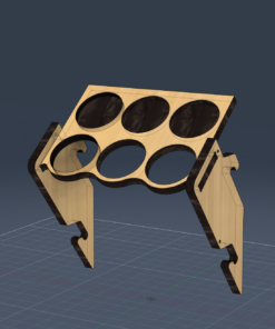 Modulaarne riiul aerosoolipurkide ja tööriistade hoiustamiseks